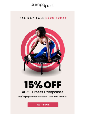 JumpSport, Inc. - Ends Today: 15% Off 39