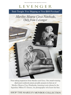 Levenger - Iconic Marilyn Planners + Free Shipping.