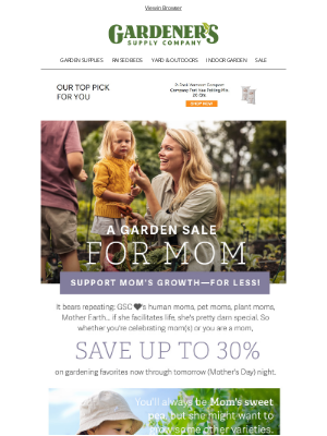 Gardener's Supply Company - 💚 GSC 🫶's Moms 💚 | Up to 30% OFF 💸