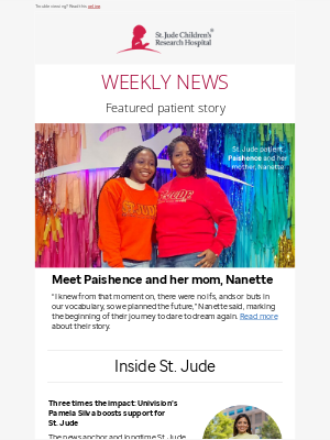 St. Jude Children's Research Hospital - From this day forward, we will look forward.