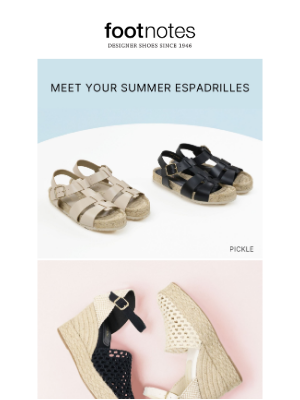 Footnotesonline - Top-Rated Espadrilles This Season!