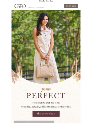 Cato Fashions - More Ponte Please – You Got It!