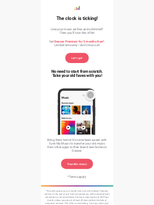 Deezer - Last chance to get 3 months of Premium on us! ⏰