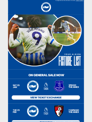 Brighton & Hove Albion FC (United Kingdom) - Bournemouth on sale now 🔔