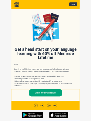 Memrise - Commit to learning a language - 60% off Memrise Lifetime (24 hours only)