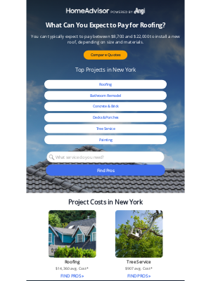 HomeAdvisor - Roofing Costs in New York
