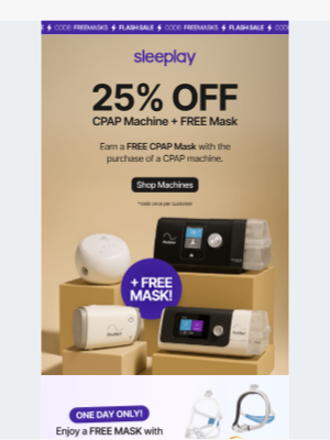 Sleeplay - 🚨1 DAY ONLY! FREE Mask with Machine