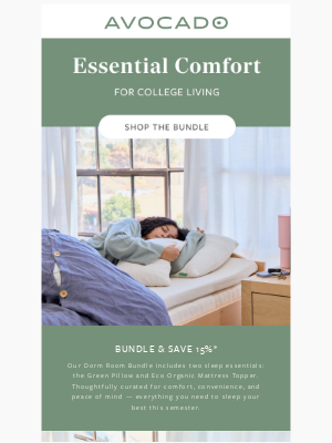 Avocado Green Mattress - Sleep Your Best This Semester