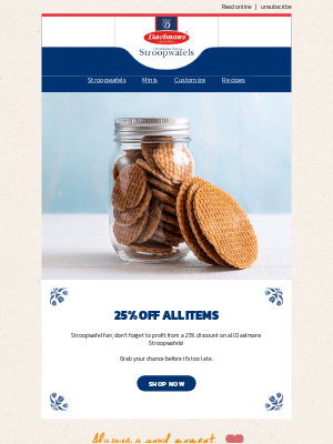 Stroop Wafels - Stroopwafel fan, grab your chance at our final sale! 🚀