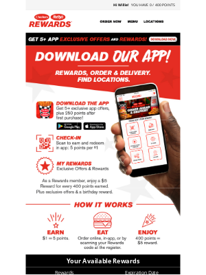 Checkers Drive-In Restaurants - You'll find this pretty App-etizing! 📱