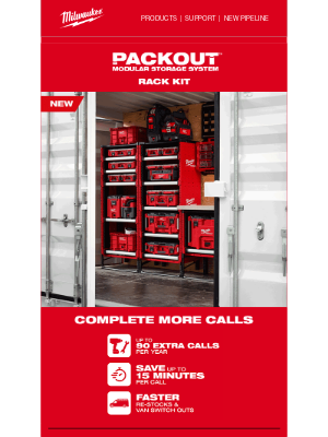 Milwaukee Tool - NOW AVAILABLE! PACKOUT™ Rack Kit