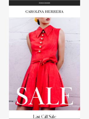 Carolina Herrera - Last Call Sale