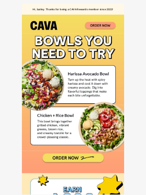 CAVA - Top bowls bringing big flavor