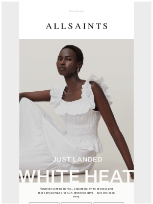 ALLSAINTS (United Kingdom) - Summer newness coming in white hot