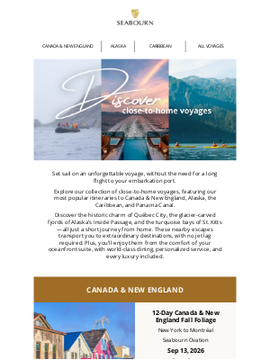 Seabourn Cruise Line - Our Bestselling Voyages Are Closer Than You Think
