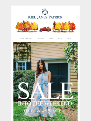 Kiel James Patrick - Enjoy An Extra 25% Off All Sale Items
