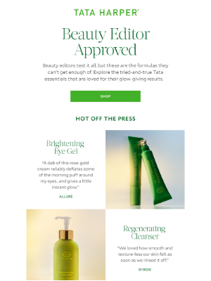 Tata Harper Skincare - Straight from the Beauty Desk 😍