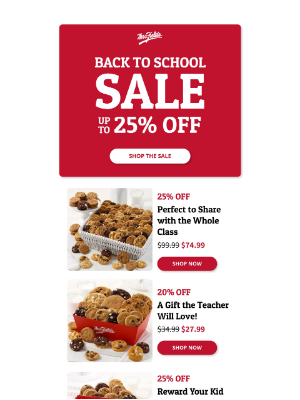 Mrs. Fields - Get Ready for Back to School with 25% OFF ✏️🍎
