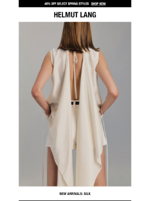 HELMUT LANG - New Arrivals: Silk