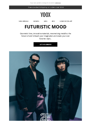YOOX - 25 YEARS OF YOOX > Futuristic Mood