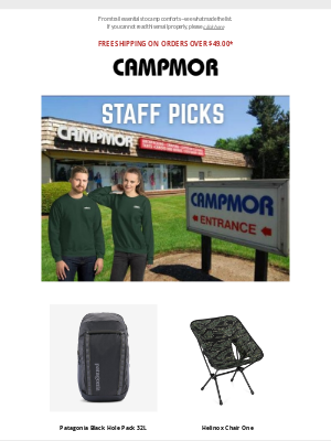 Campmor - Staff Favorites You’ll Love Too ❤️