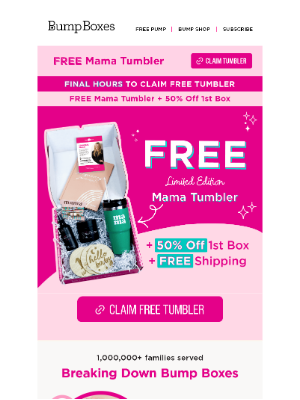 Bump Boxes - Half Price on Your First Box – Limited Time!