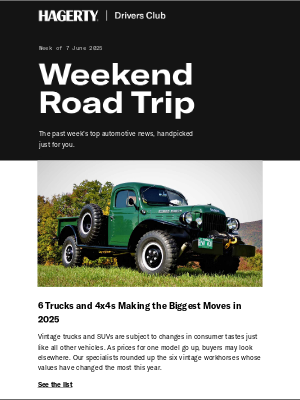 Hagerty - 6 trucks and 4x4s making the biggest moves this year
