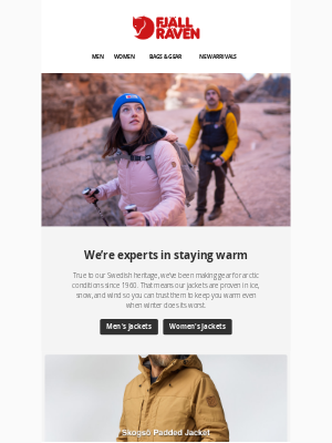 Fjällräven - New jackets tested in the Swedish winter