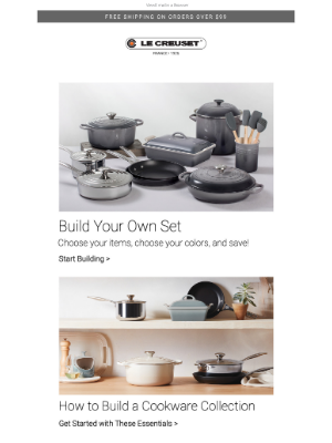 Le Creuset - Build Your Dream Set and Save!