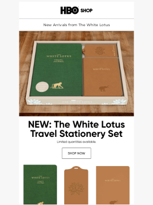 HBO - NEW to the Shop: The White Lotus Stationery Set ✉️