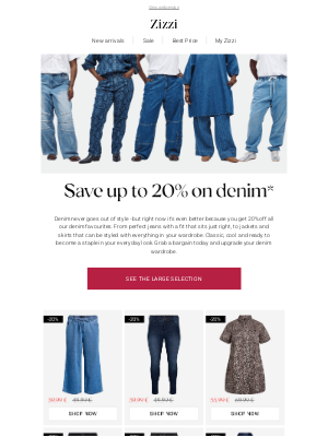 Zizzi Fashion - 20% off all denim 💙