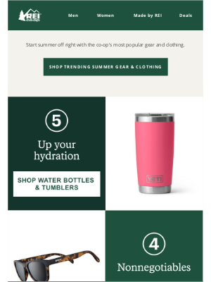 REI - The top 5 items trending this summer 🌞