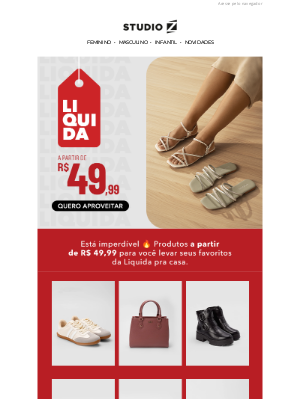 Studio Z (Brazil) - 😱 CORRE! Produtos a partir de R$ 49,99