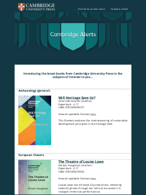 Cambridge University Press - New Books available from Cambridge University Press