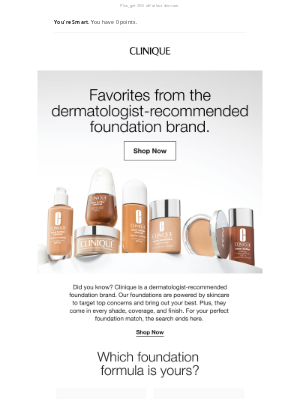 Clinique - Find a foundation that does more than just look good.