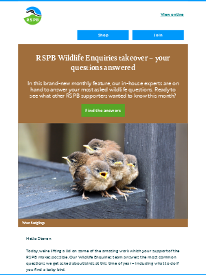 RSPB - What to do if you find a fledgling?