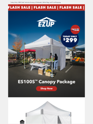 EZUP Instant Shelters - $160 OFF Our Most Popular Canopy Package ⚡