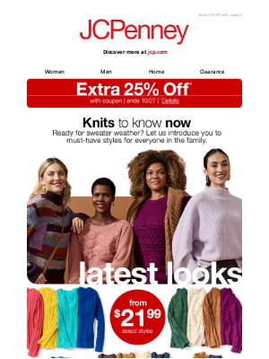 JCPenney - From $21.99! Did someone say sweater weather?