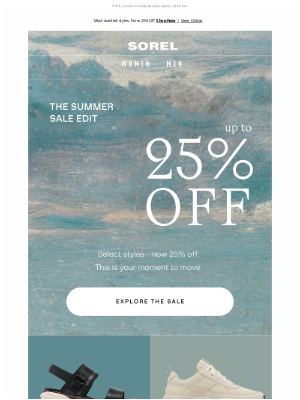 SOREL - The Summer Sale is On