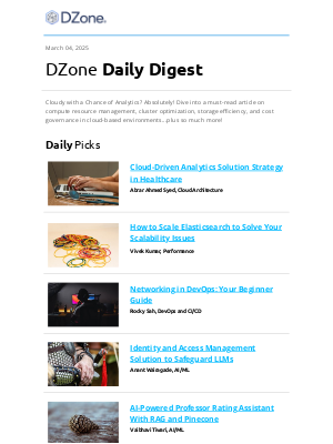 DZone - Revolutionizing healthcare with Cloud-powered analytics