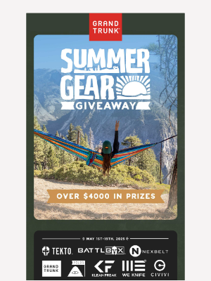 Grand Trunk - Summer Gear Giveaway!