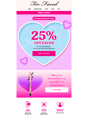 Too Faced Cosmetics - Going, Going, (Almost) Gone
