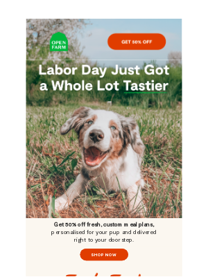 Open Farm - 50% Off—A Labor Day Celebration for Pets 🐕