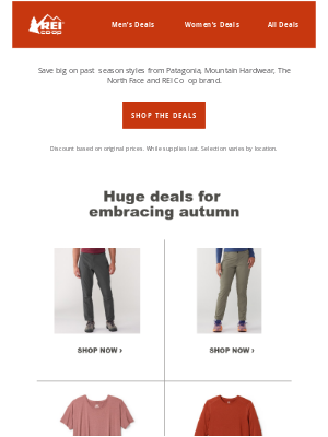 REI - Don’t miss out: deals on The North Face, Mountain Hardwear & more