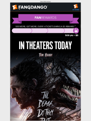 Fandango - Venom: The Last Dance Opens Today