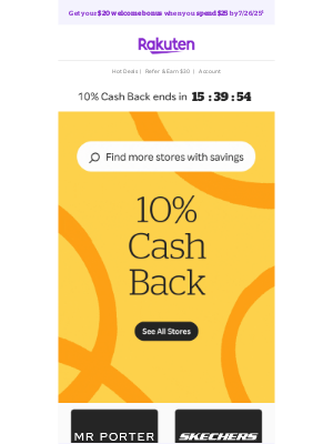 Rakuten - 10% Cash Back on top brands 🏆