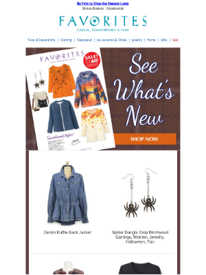 Catalog Favorites - Fall’s Newest Arrivals Await