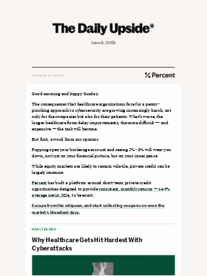 The Daily Upside - Healthcare’s Unguarded Data Goldmine