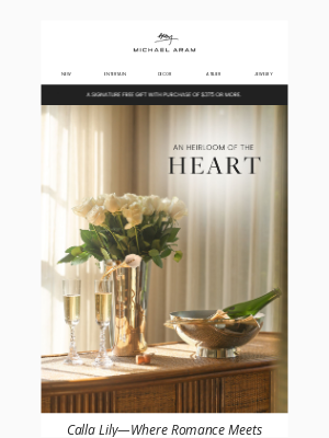 Michael Aram - Celebrate Love with Calla Lily Elegance