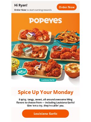 Popeyes Louisiana Kitchen - 🔥 Make Monday spicy, y’all.